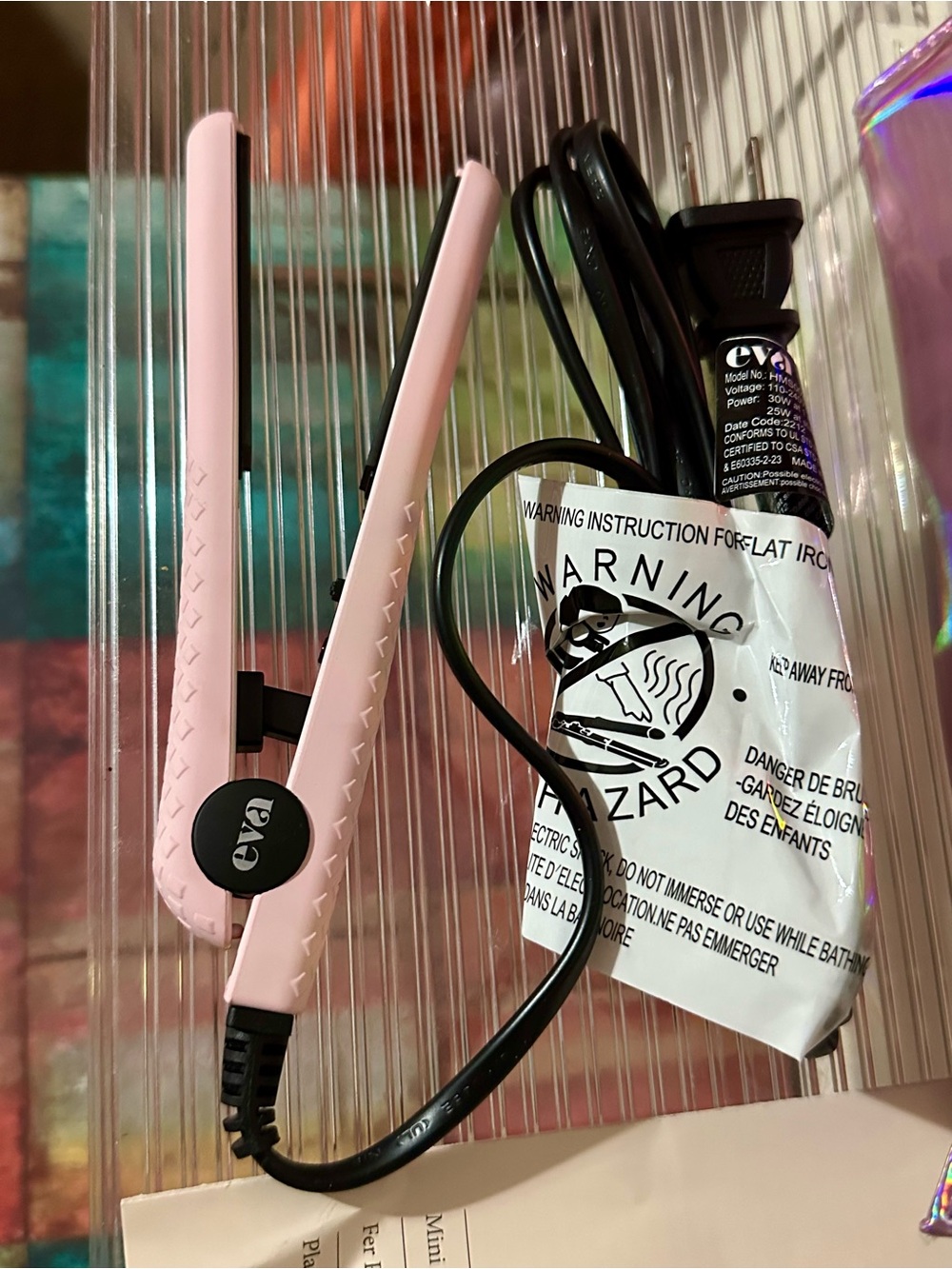 Pink Mini Flat Iron Hair Straightener